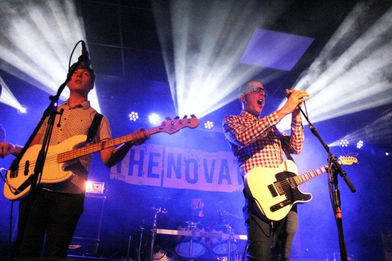 Band Banners, Band Scrims and Stage Backdrops. Fire rated fully finished