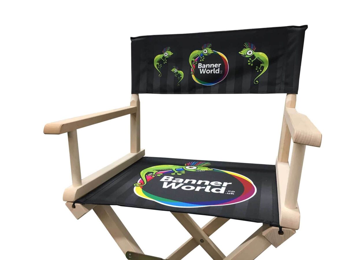 Personalised Directors Chair Full Colour Printed from your design