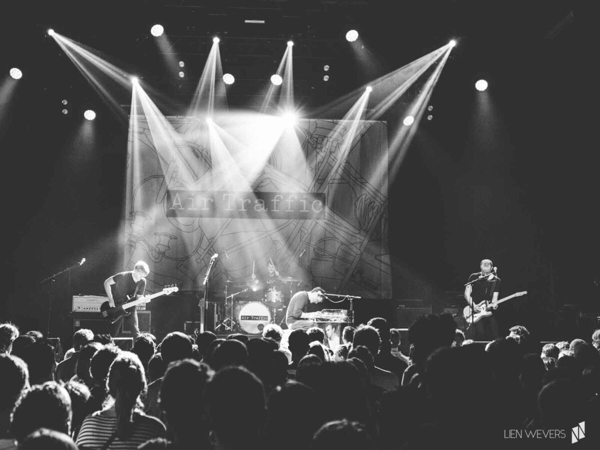 Concert Backdraft Stage Backdrop produced for rock band Air Traffic