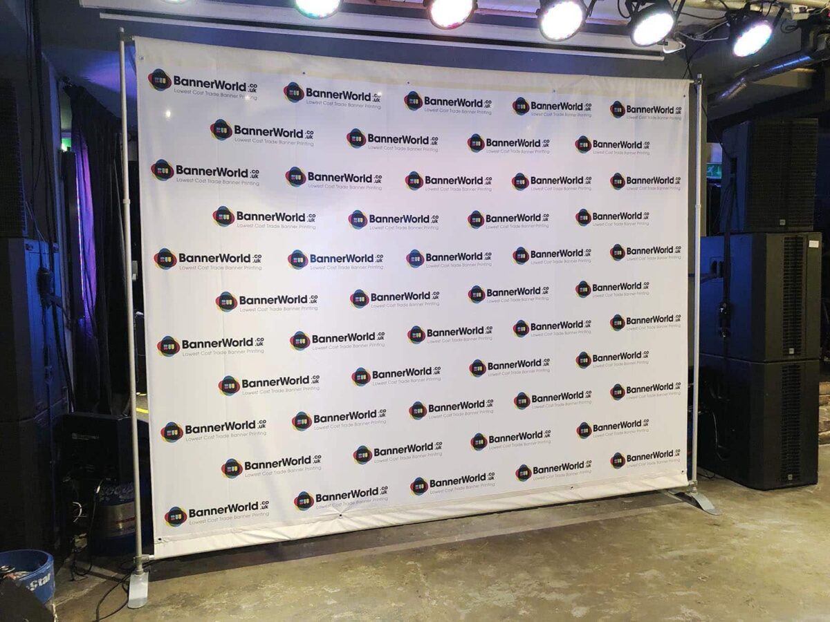 Printed Banner World backdrop Stand