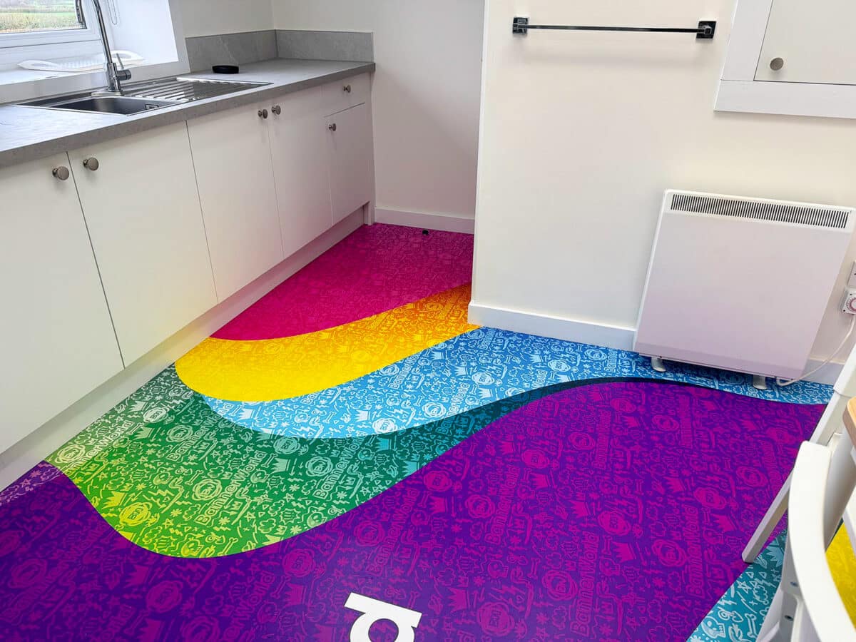 Custom Linoleum Printed Lino Flooring | Bespoke Linoleum Printing | Floor Graphics