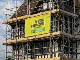 Mesh Scaffolding Construction Banner