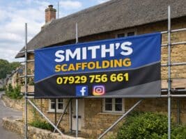 Custom Scaffolding Banner Printing
