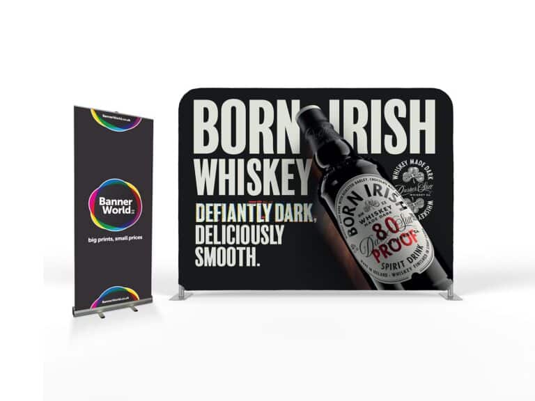 Fabric wall and roller banner