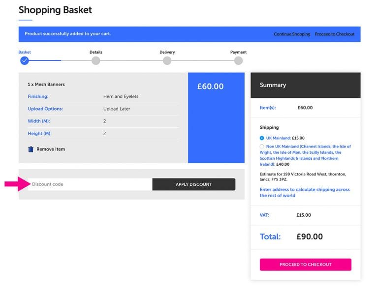 First order Discount Banner World