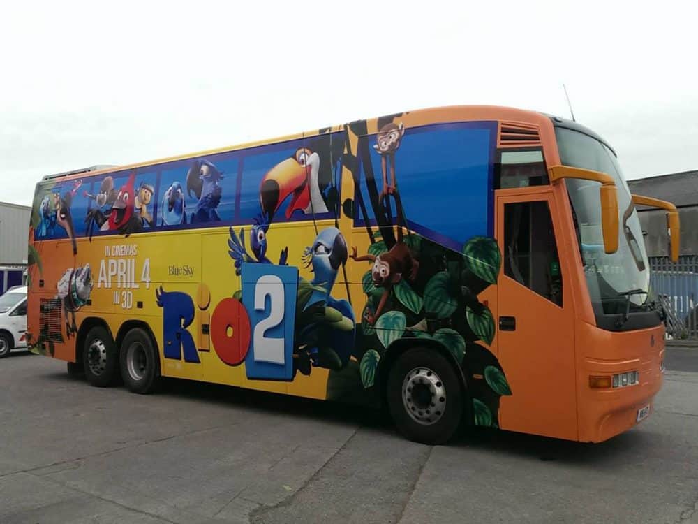 bus wrapping vinyl