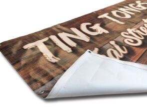 Heavy duty recycable banner printing