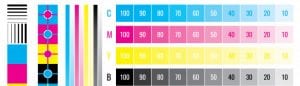 CMYK print colour spectrum