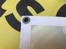 eco banner made with mesh