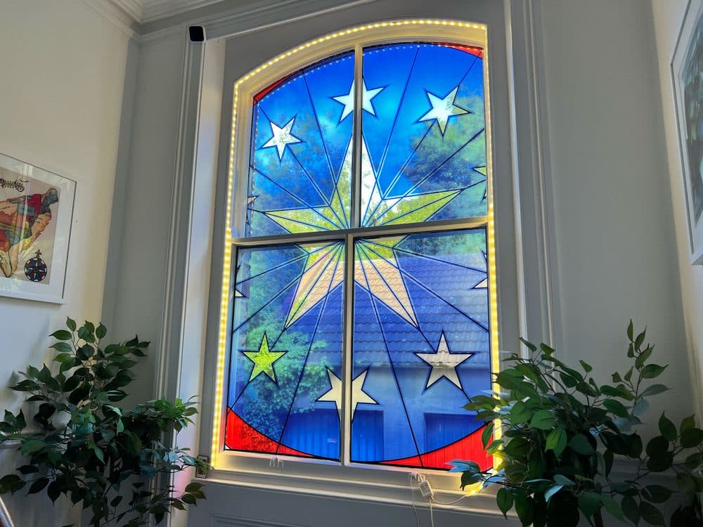 stained glass effect window vinyl